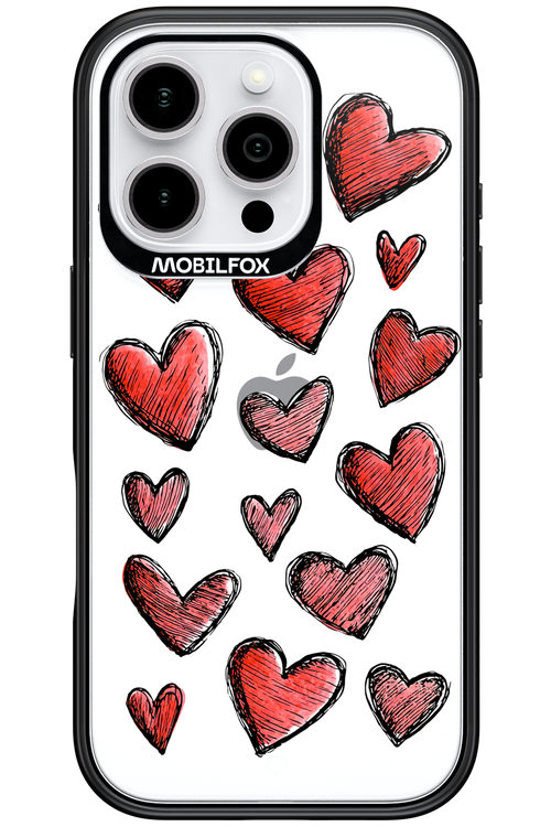 Red Love Transparent 2.0 - Apple iPhone 16 Pro