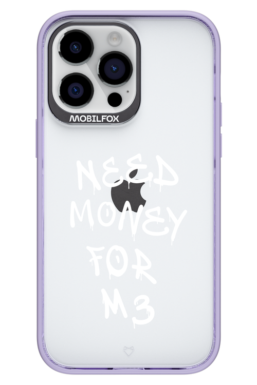 Need M3 Transparent White - Apple iPhone 14 Pro Max