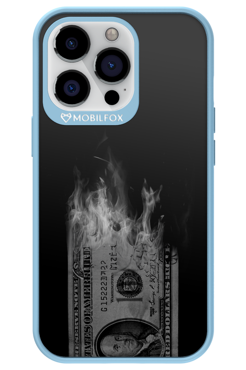 Money Burn B&W - Apple iPhone 13 Pro
