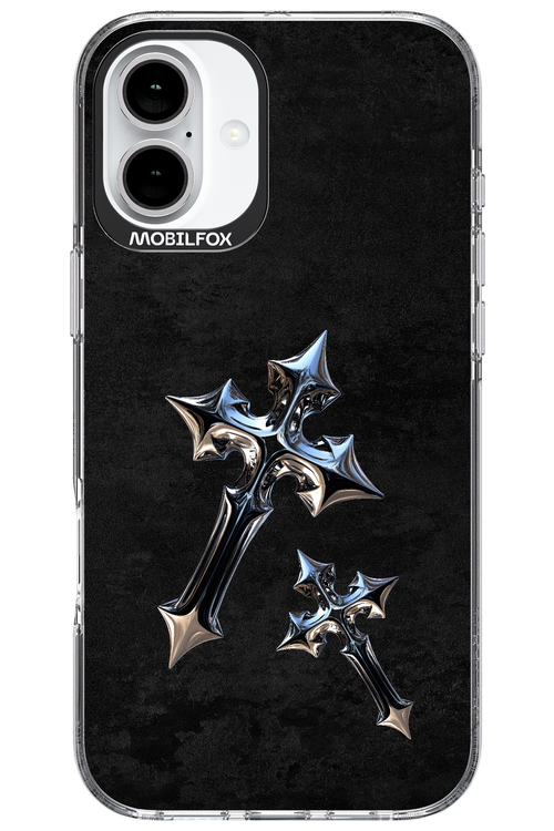 Chrome Crosses 2.0 - Apple iPhone 16 Plus