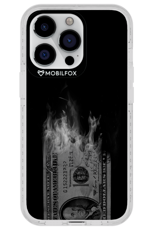 Money Burn B&W - Apple iPhone 13 Pro