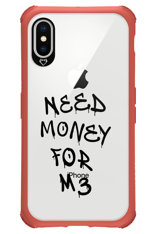 Need M3 Transparent Black - Apple iPhone X