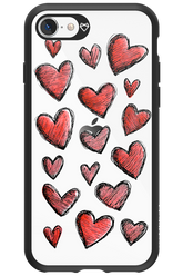 Red Love Transparent - Apple iPhone SE 2022