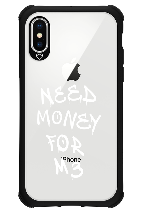 Need M3 Transparent White - Apple iPhone X