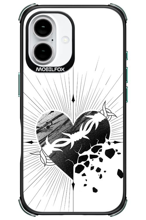 Fekete Szív - Apple iPhone 16