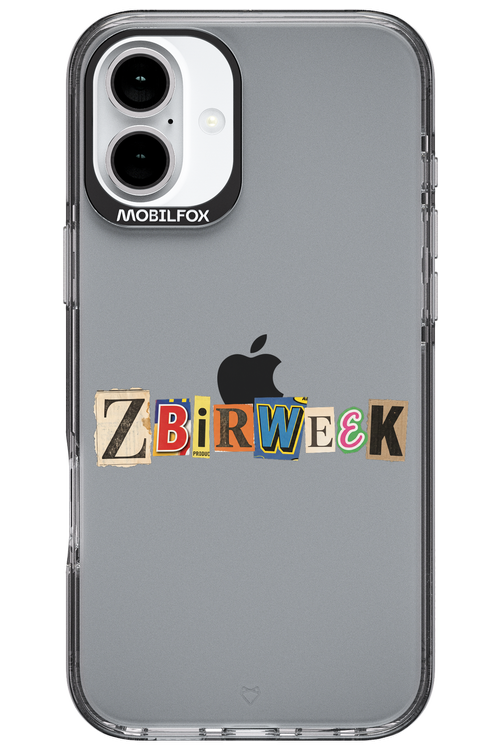Zbirweek (transparent) 2.0 - Apple iPhone 16 Plus