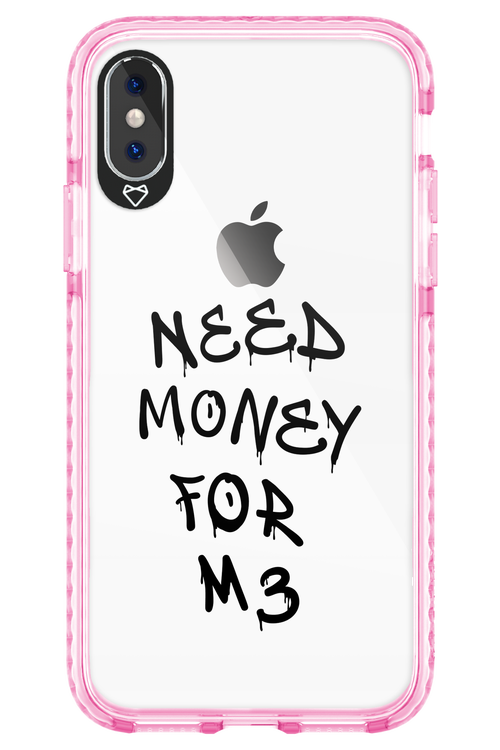 Need M3 Transparent Black - Apple iPhone X