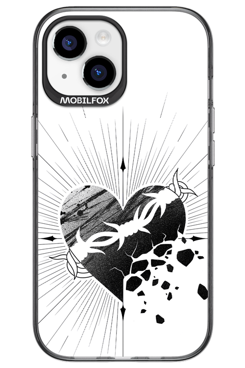 Fekete Szív - Apple iPhone 15