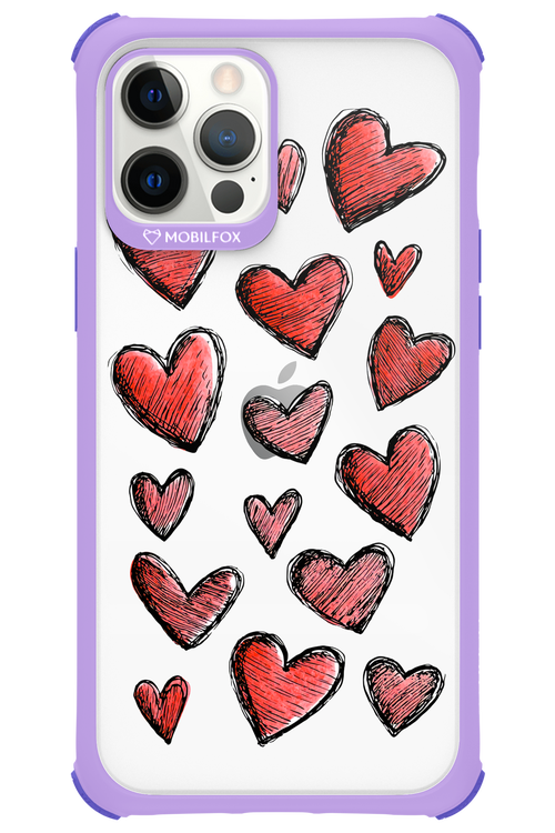 Red Love Transparent 2.0 - Apple iPhone 12 Pro Max