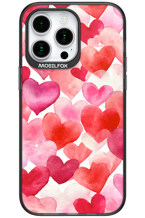 Water Painted Heart - Apple iPhone 15 Pro Max