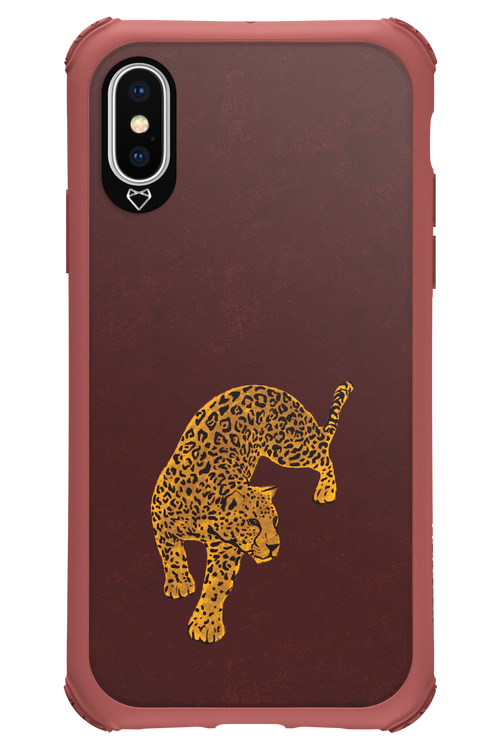 Burgundy Leopard - Apple iPhone XS