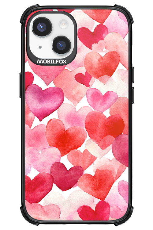 Water Painted Heart - Apple iPhone 14