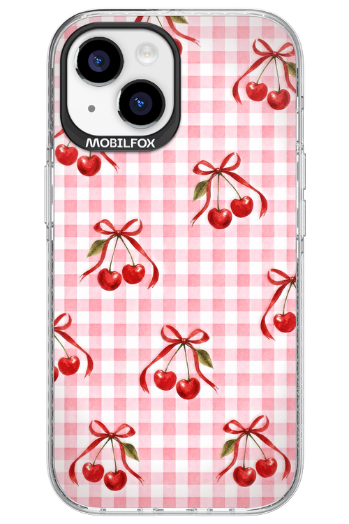 Pink Cherry Checked 2.0 - Apple iPhone 15