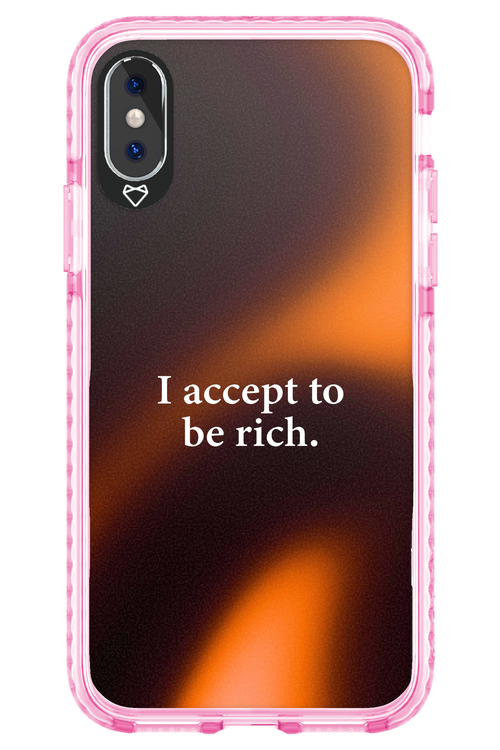 I accept to be rich - Apple iPhone X