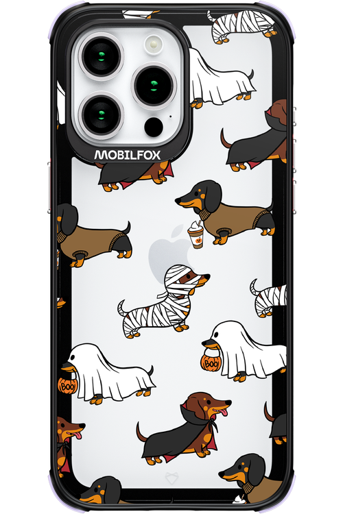 Scary Dachshund (Transparent) - Apple iPhone 15 Pro Max