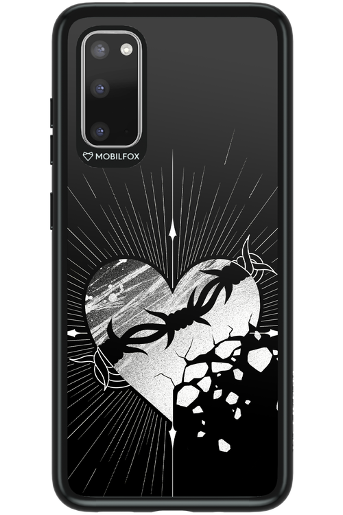Fehér Szív - Samsung Galaxy S20