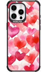 Water Painted Heart - Apple iPhone 15 Pro Max