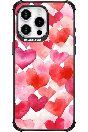 Water Painted Heart - Apple iPhone 15 Pro Max