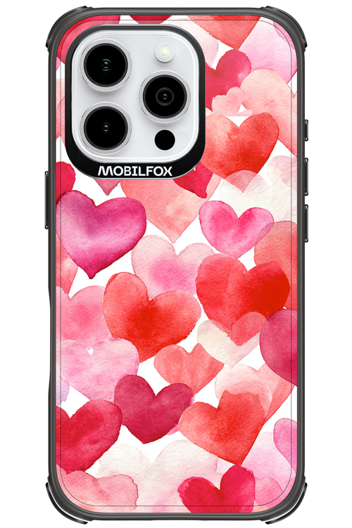 Water Painted Heart - Apple iPhone 16 Pro