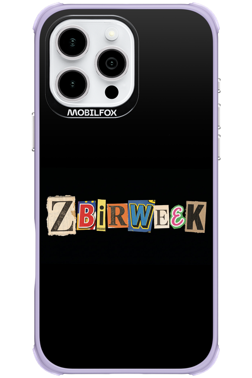 Zbirweek (black) 2.0 - Apple iPhone 16 Pro Max