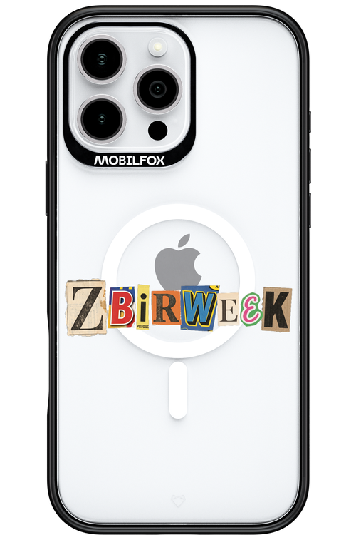 Zbirweek (transparent) 2.0 - Apple iPhone 16 Pro Max