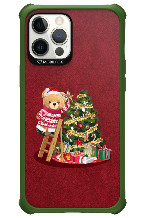 Christmas Bear (Burgundy) - Apple iPhone 12 Pro Max