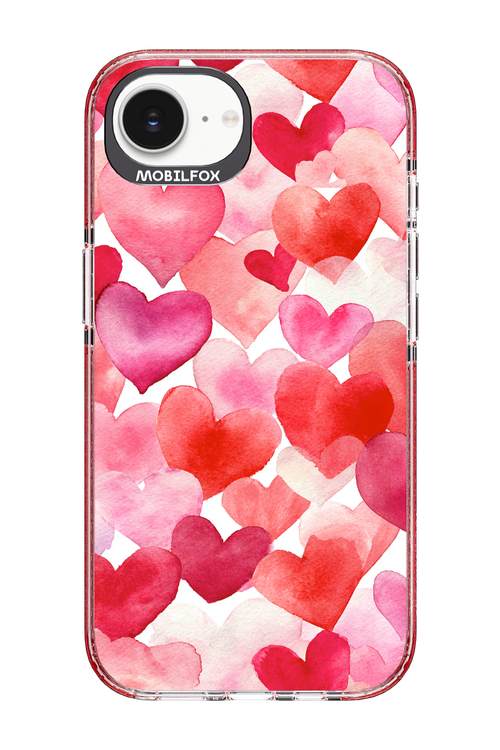 Water Painted Heart - Apple iPhone 16e