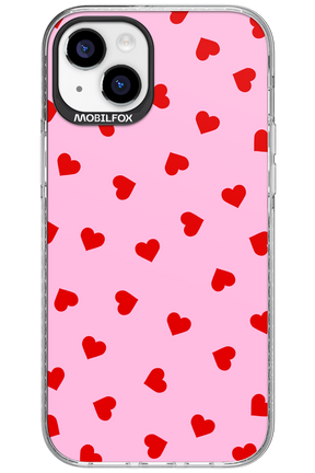 Sprinkle Heart Pink - Apple iPhone 15 Plus