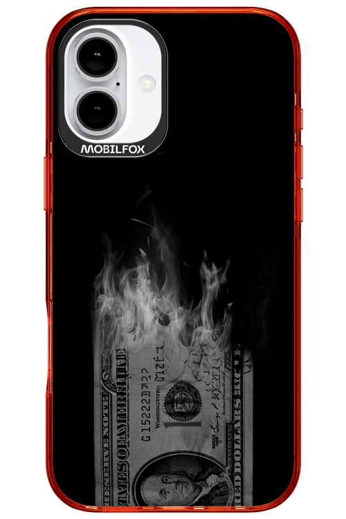 Money Burn B&W 2.0 - Apple iPhone 16 Plus
