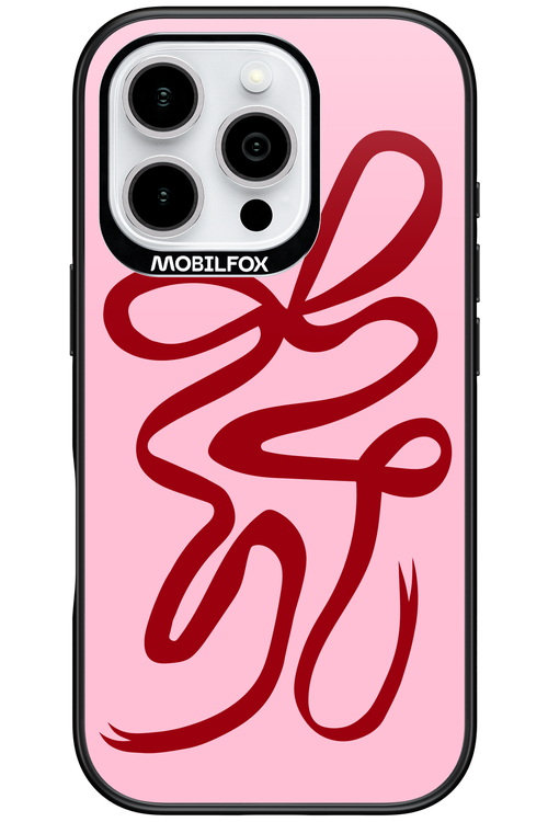 Burgundy Bow - Apple iPhone 16 Pro