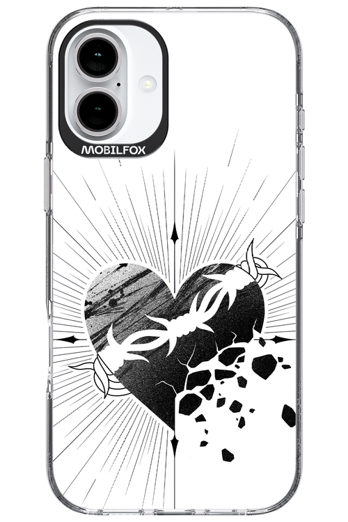 Fekete Szív 2.0 - Apple iPhone 16 Plus