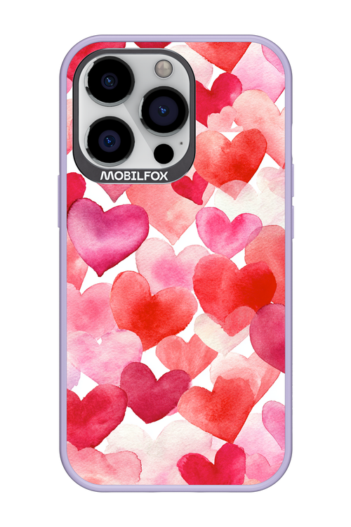 Water Painted Heart - Apple iPhone 13 Pro