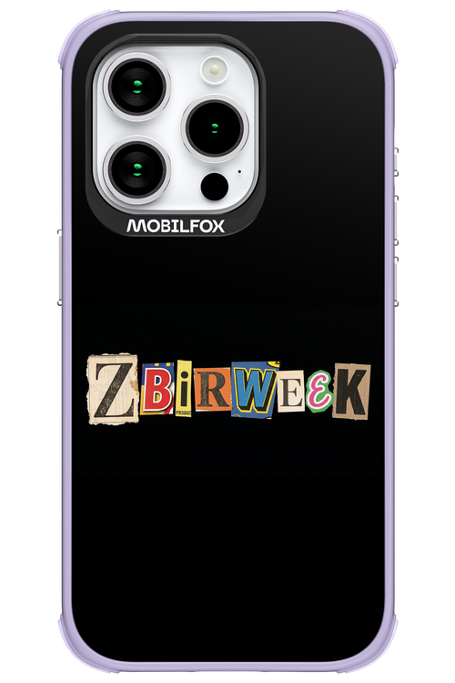 Zbirweek (black) 2.0 - Apple iPhone 15 Pro