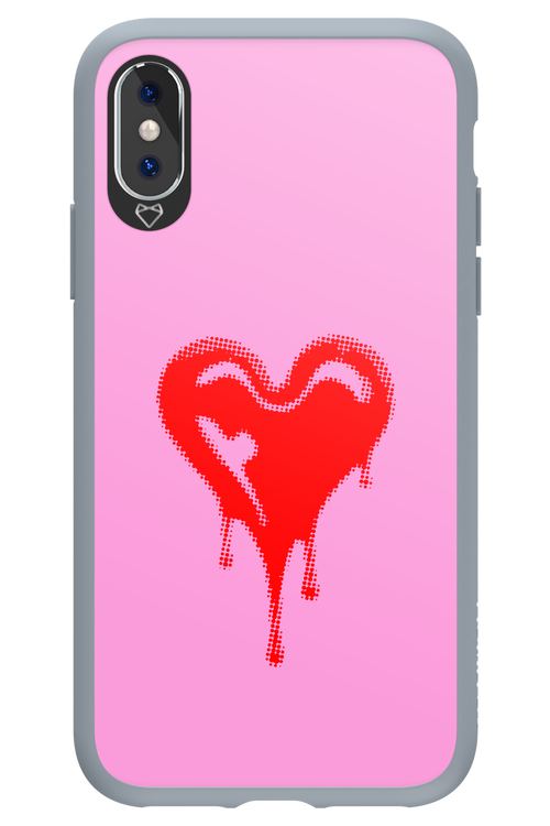 Heart Pink - Apple iPhone X