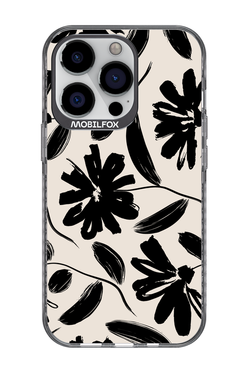 Monochrome Flowerss - Apple iPhone 13 Pro