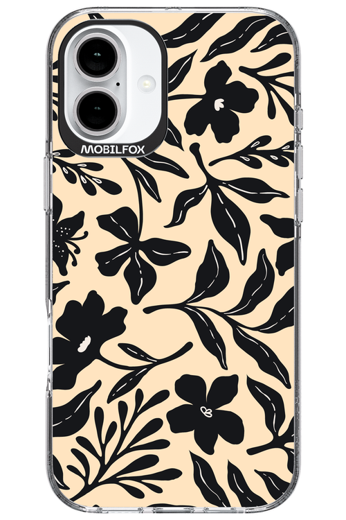 Black Flowers 2.0 - Apple iPhone 16 Plus