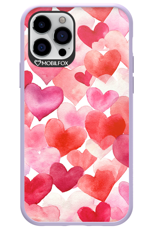Water Painted Heart - Apple iPhone 12 Pro