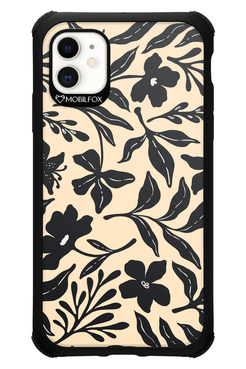 Black Flowers 2.0 - Apple iPhone 11