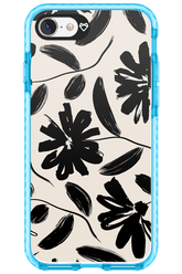 Monochrome Flowerss - Apple iPhone 8