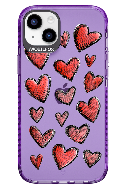 Red Love Transparent 2.0 - Apple iPhone 14 Plus