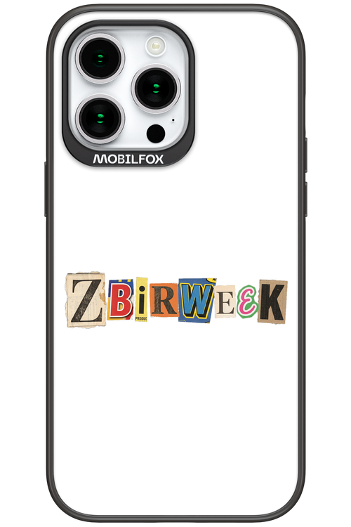 Zbirweek (white) 2.0 - Apple iPhone 15 Pro Max