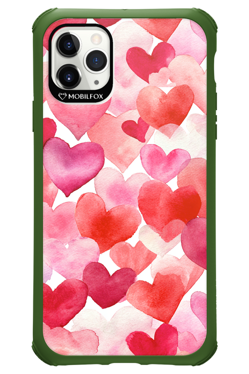 Water Painted Heart - Apple iPhone 11 Pro Max