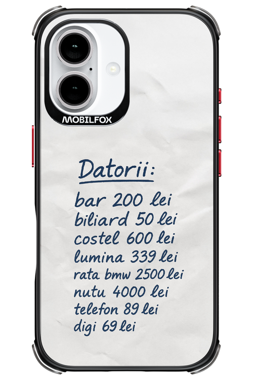 The List - Apple iPhone 16