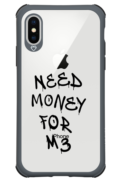 Need M3 Transparent Black - Apple iPhone X