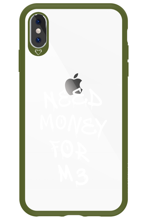 Need M3 Transparent White - Apple iPhone XS Max