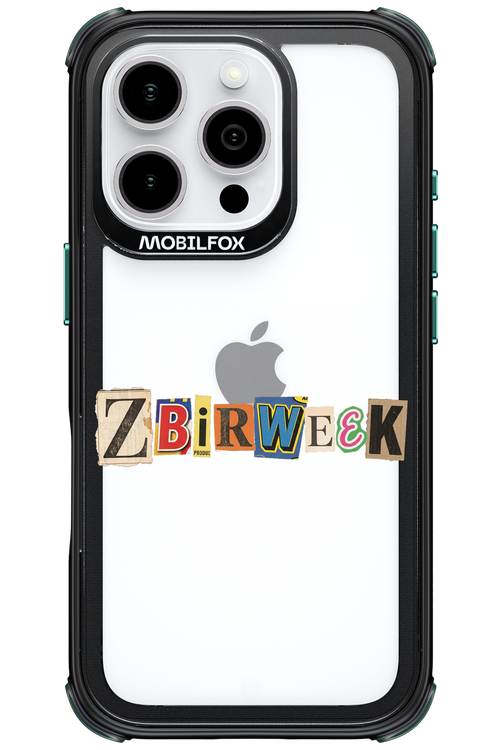 Zbirweek (transparent) 2.0 - Apple iPhone 16 Pro