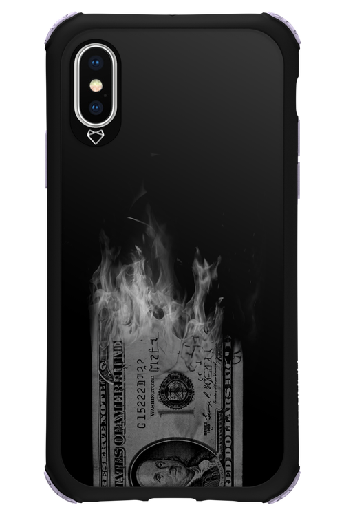Money Burn B&W 2.0 - Apple iPhone X