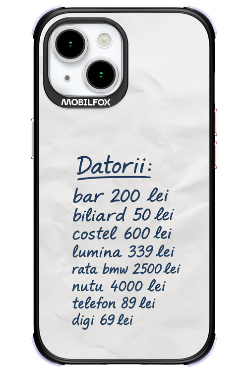 The List 2.0 - Apple iPhone 15