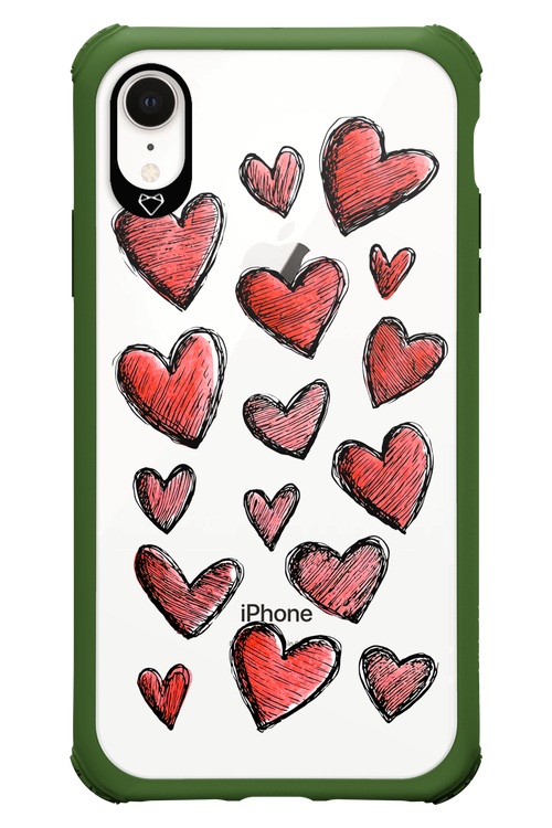 Red Love Transparent 2.0 - Apple iPhone XR
