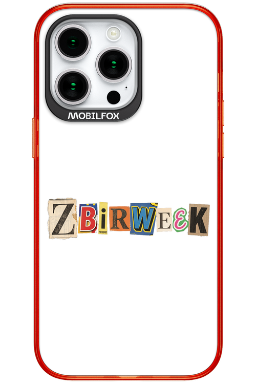 Zbirweek (white) 2.0 - Apple iPhone 15 Pro Max